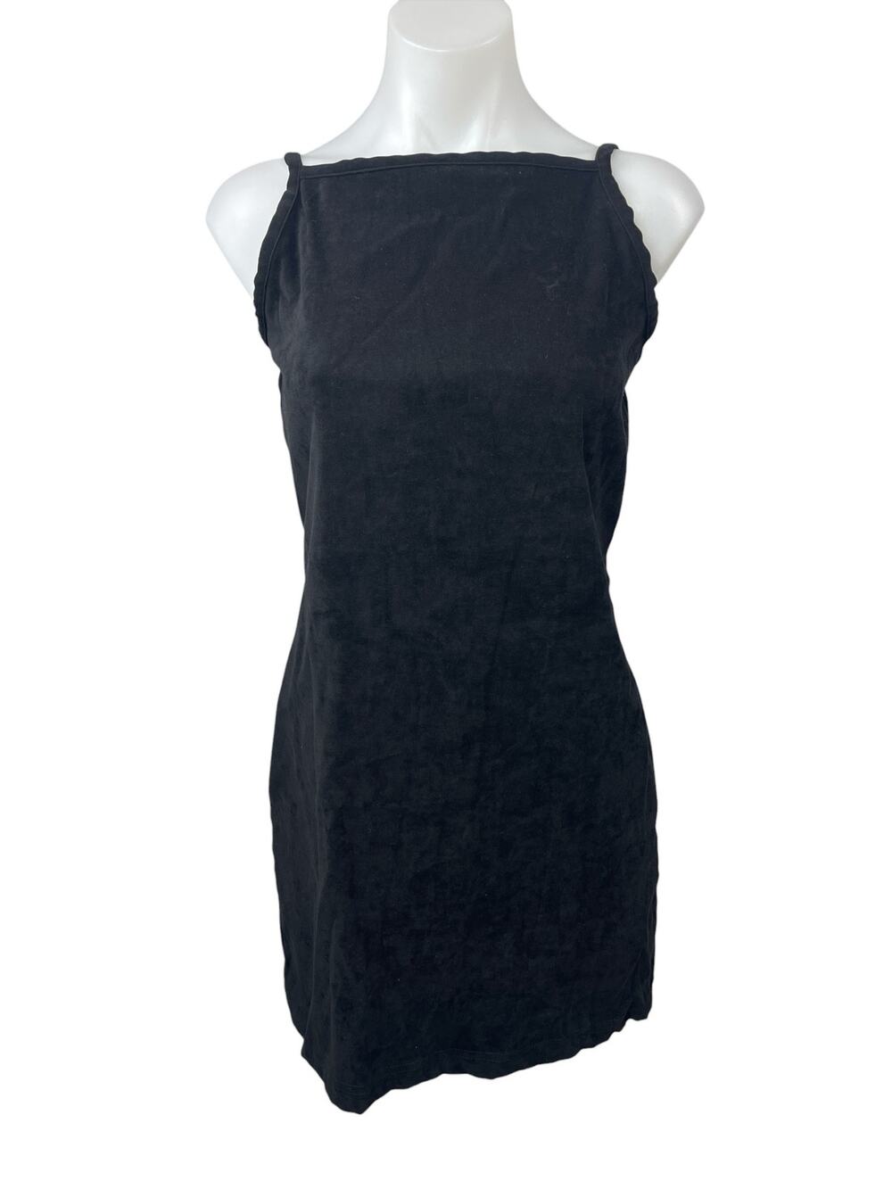 California Concepts Black Sleeveless Square Neck Cami Mini Shift Tank Dress Sz 3